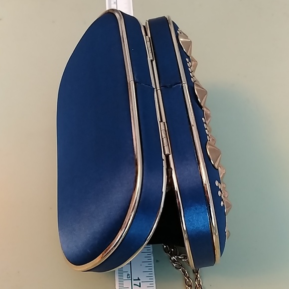 🎀MMS Mini blue hard shell crossbody bag - Picture 8 of 8
